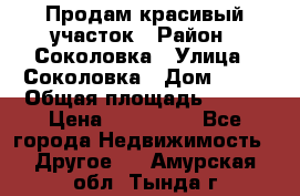 Продам красивый участок › Район ­ Соколовка › Улица ­ Соколовка › Дом ­ 18 › Общая площадь ­ 100 › Цена ­ 300 000 - Все города Недвижимость » Другое   . Амурская обл.,Тында г.